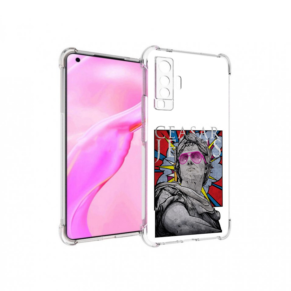 

Чехол MyPads Tocco для Vivo X50 крутая статуя свободы (PT226969.391.423), Прозрачный, Tocco