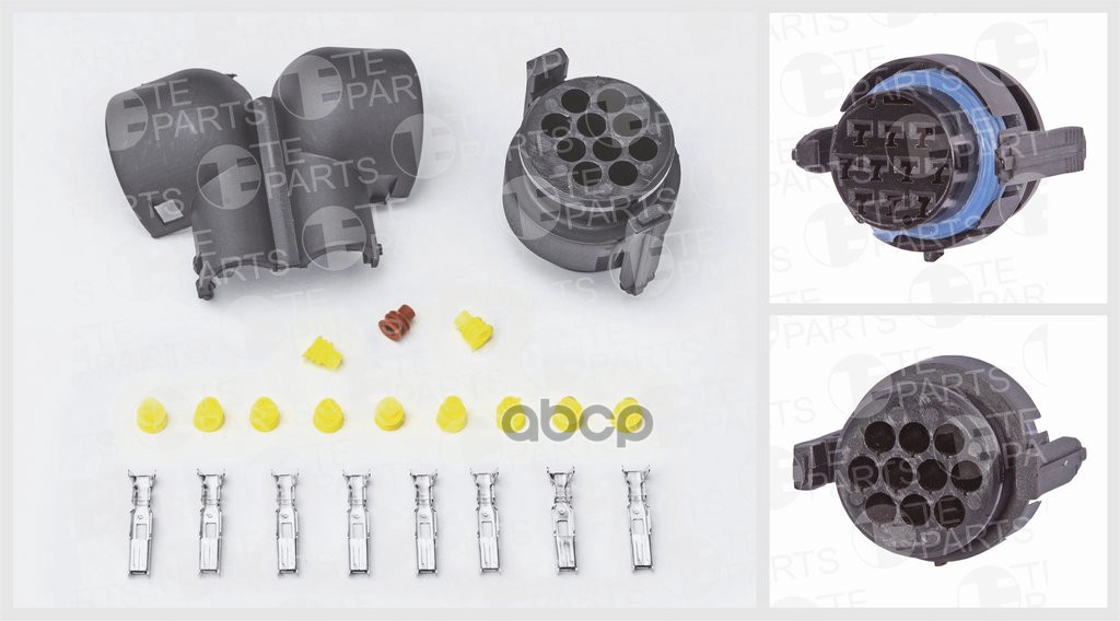 

Разъём угловой, 10 контактный,(комплектация 8-pin, 10 + 1 уплотнений, защитный кожух