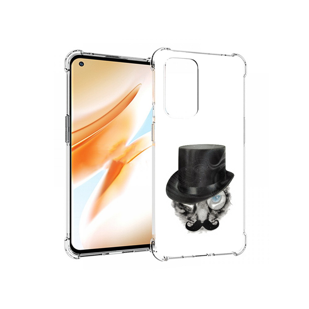 

Чехол MyPads Tocco для OnePlus 9 Pro интелегентный кот (PT159597.127.378), Прозрачный, Tocco