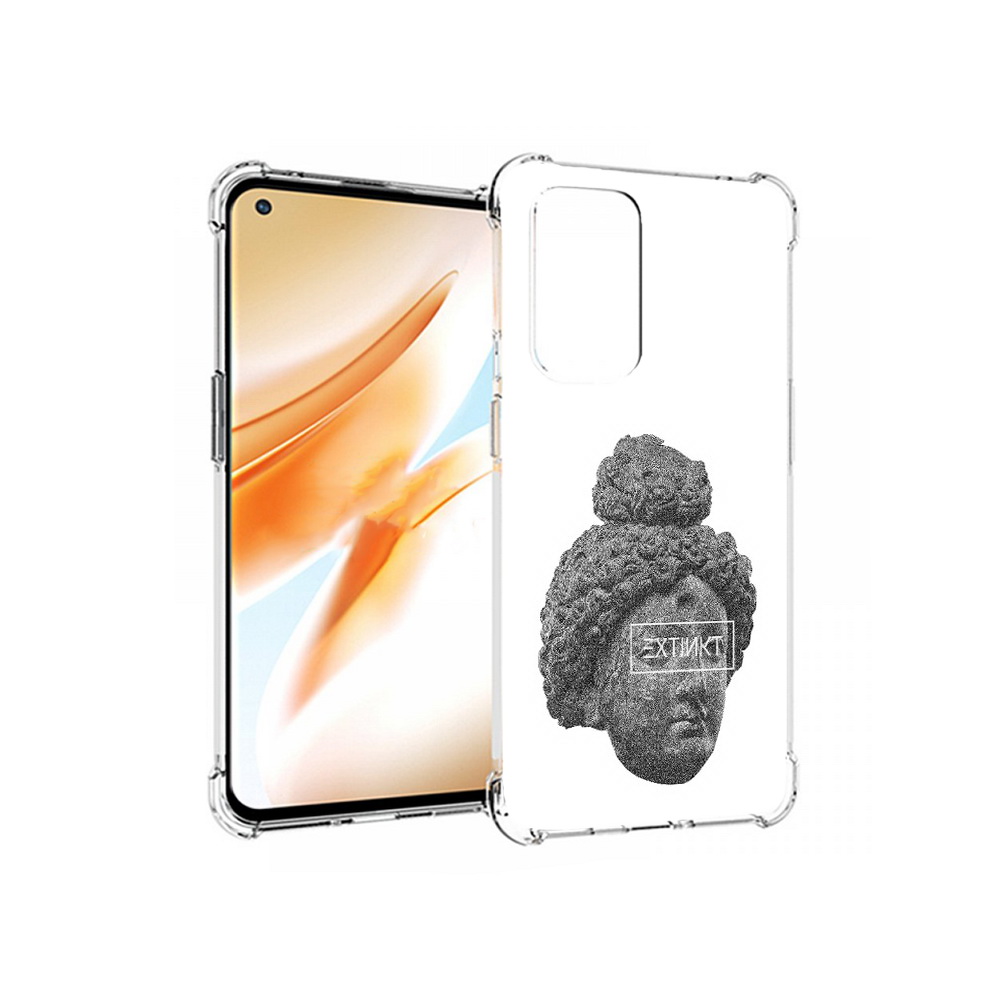 

Чехол MyPads Tocco для OnePlus 9 Pro каменное лицо девушки (PT159597.127.383), Прозрачный, Tocco