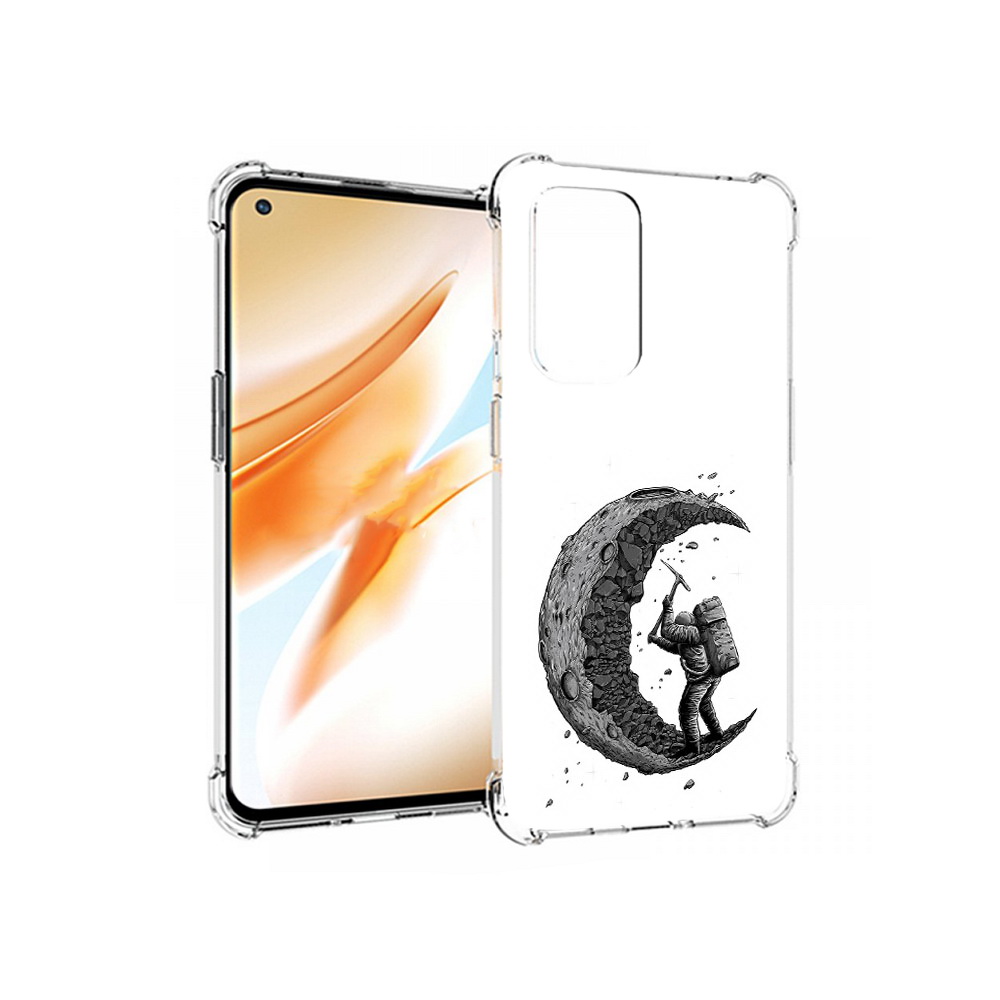 

Чехол MyPads Tocco для OnePlus 9 Pro камненная луна (PT159597.127.384), Прозрачный, Tocco