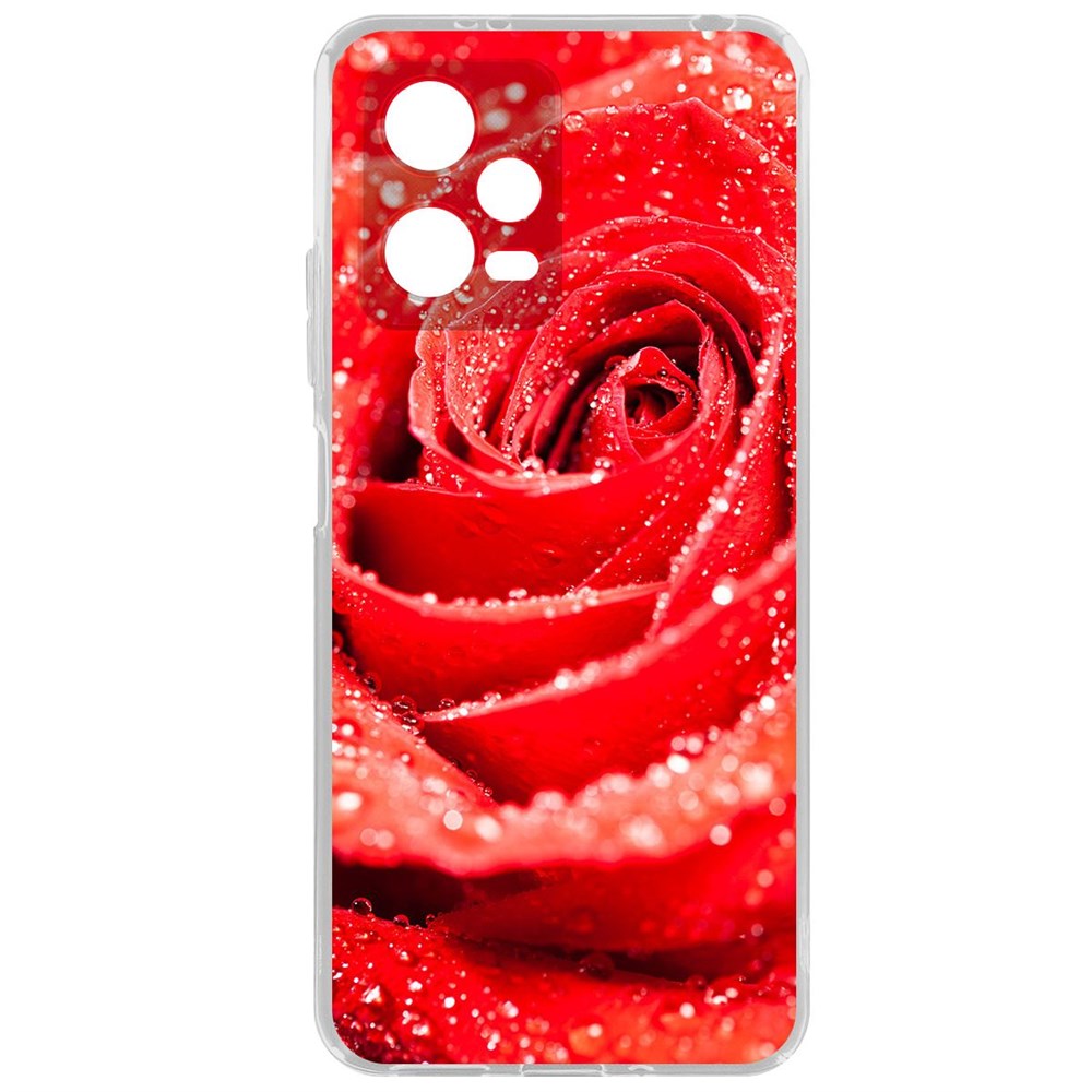

Чехол-накладка Krutoff Clear Case Роза для Xiaomi Poco X5, Прозрачный