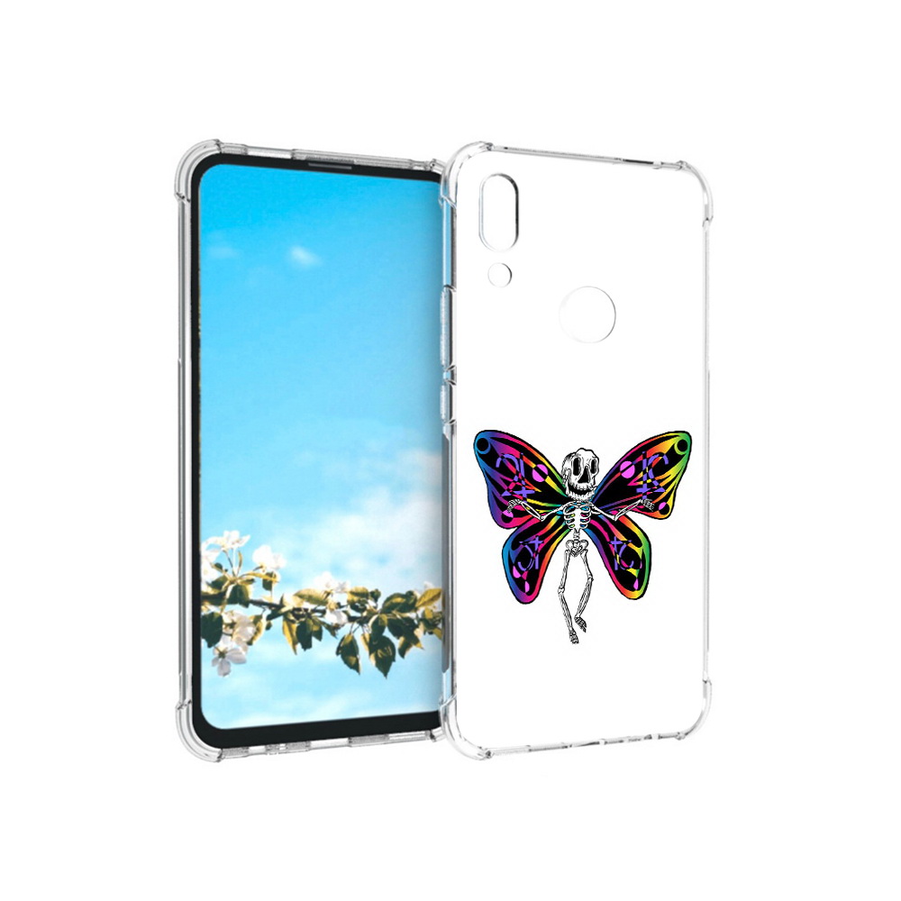 

Чехол MyPads Tocco для Huawei P Smart Z эффект бабочки, Прозрачный, Tocco