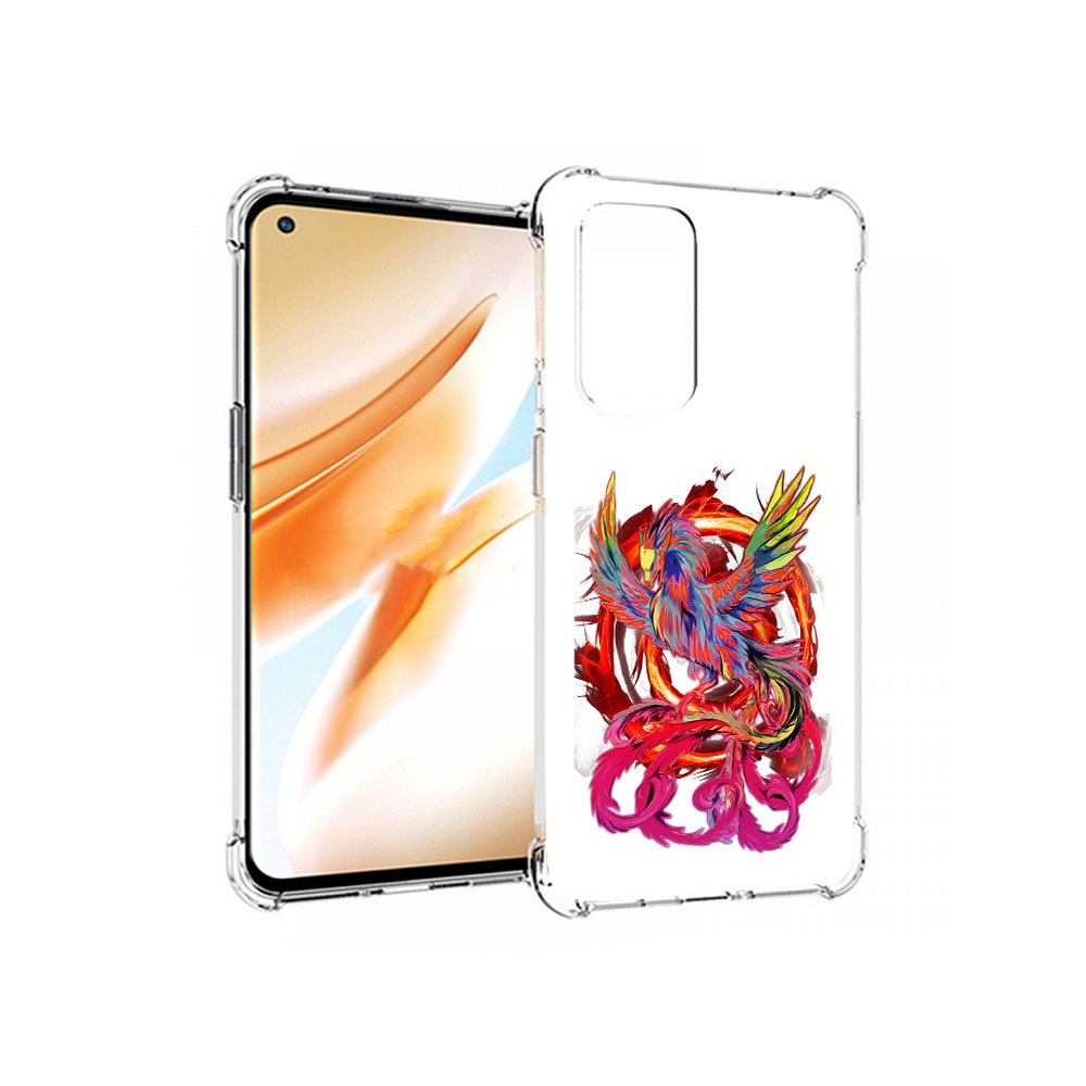 

Чехол MyPads Tocco для OnePlus 9 Pro красочный феникс (PT159597.127.414), Прозрачный, Tocco