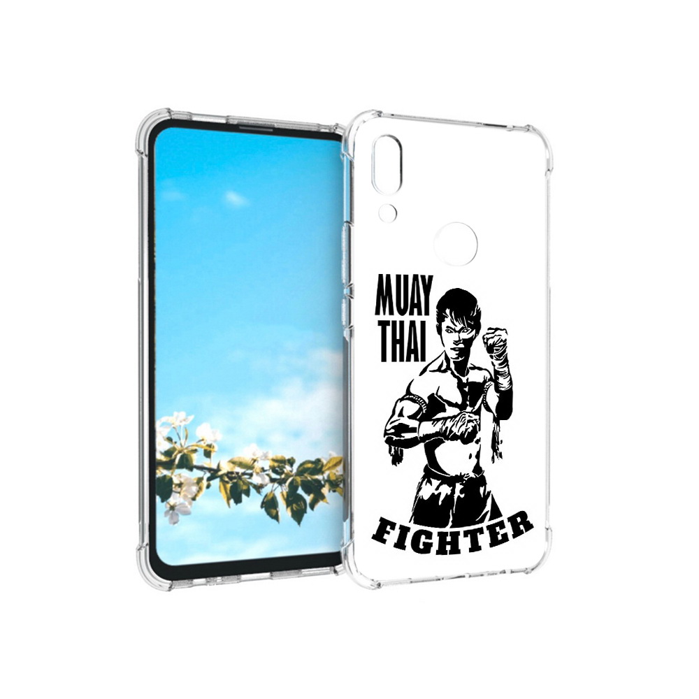 

Чехол MyPads Tocco для Huawei P Smart Z Единоборства муайтай, Прозрачный, Tocco