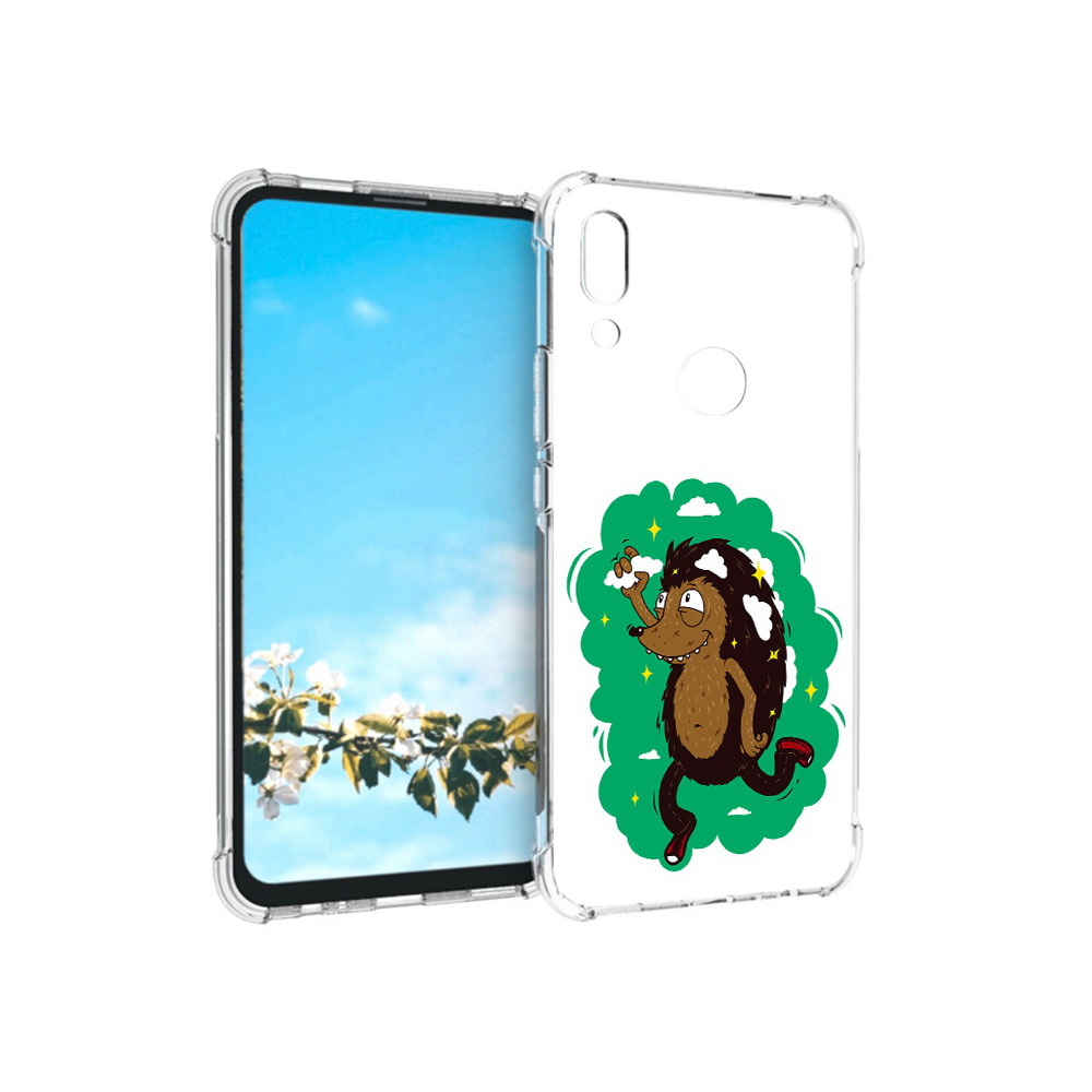 

Чехол MyPads Tocco для Huawei P Smart Z Ежик в облаках, Прозрачный, Tocco