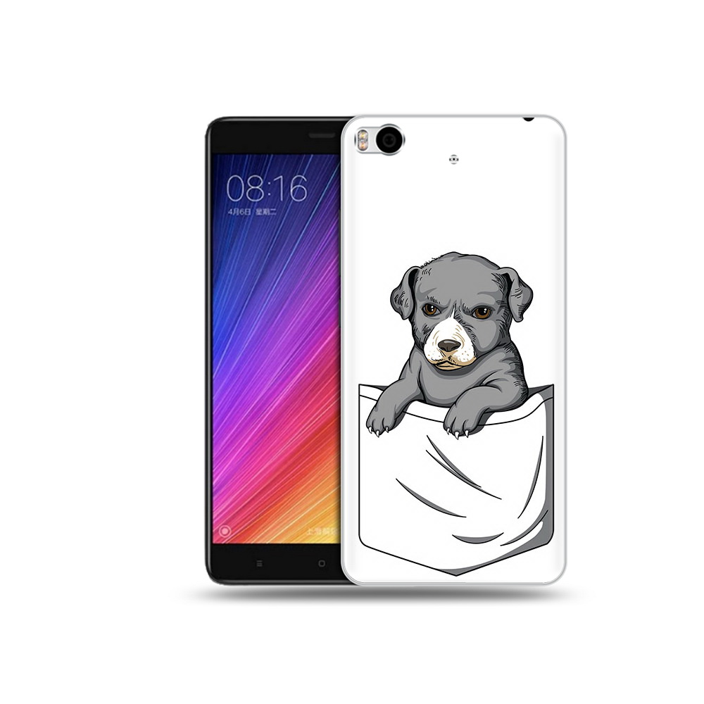 

Чехол MyPads Tocco для Xiaomi Mi 5S собачка в кармане (PT91899.330.611), Прозрачный, Tocco