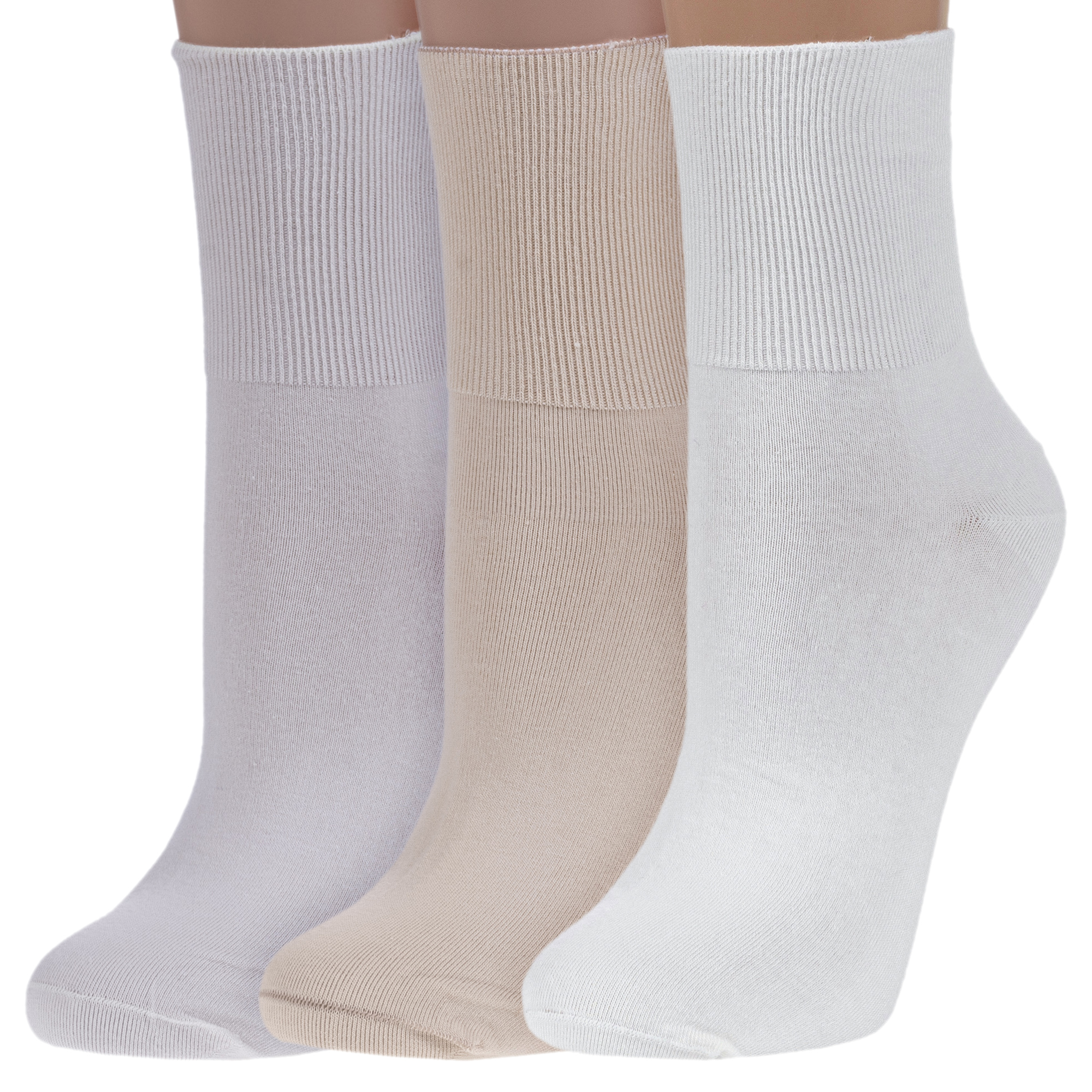 

Комплект носков женских Rusocks 3-Ж-1800 бежевых 23-25, Бежевый, 3-Ж-1800