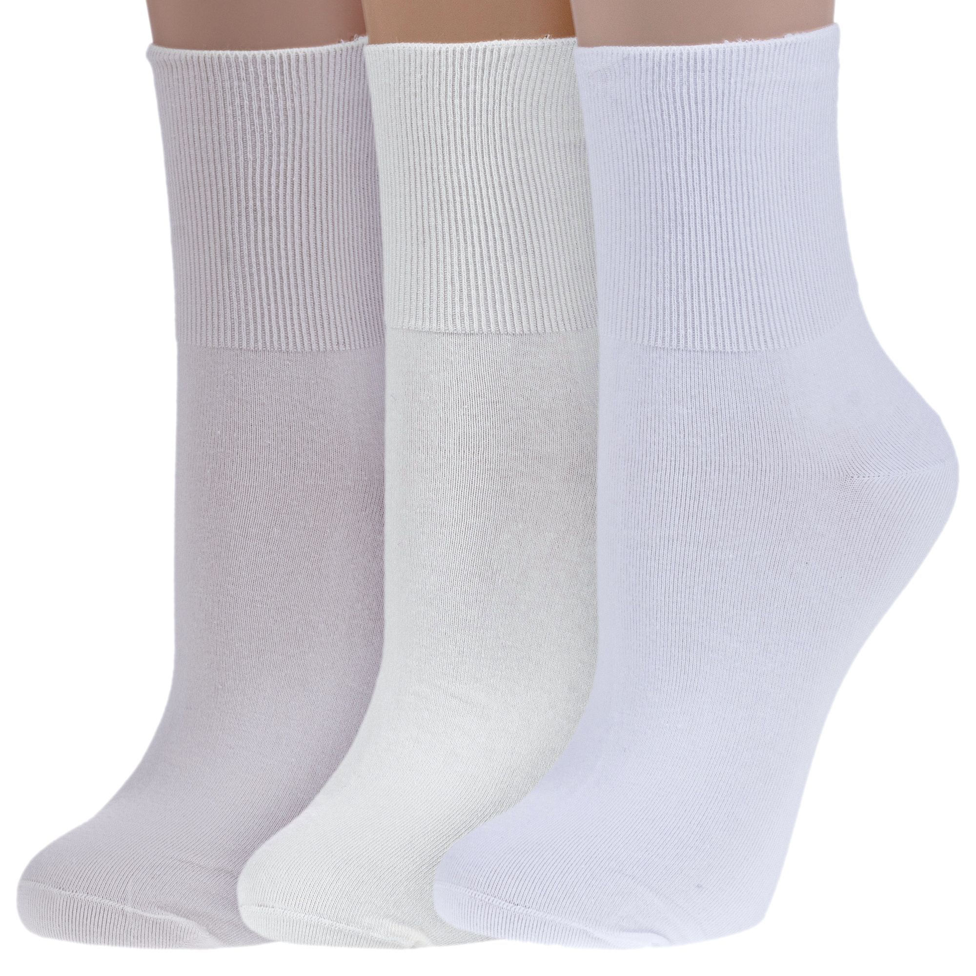

Комплект носков женских Rusocks 3-Ж-1800 бежевых; белых 23-25, Бежевый;белый, 3-Ж-1800