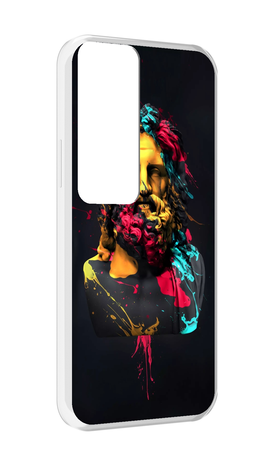 

Чехол MyPads арт-статуя-краски для Tecno Pova Neo 2, Прозрачный, Tocco