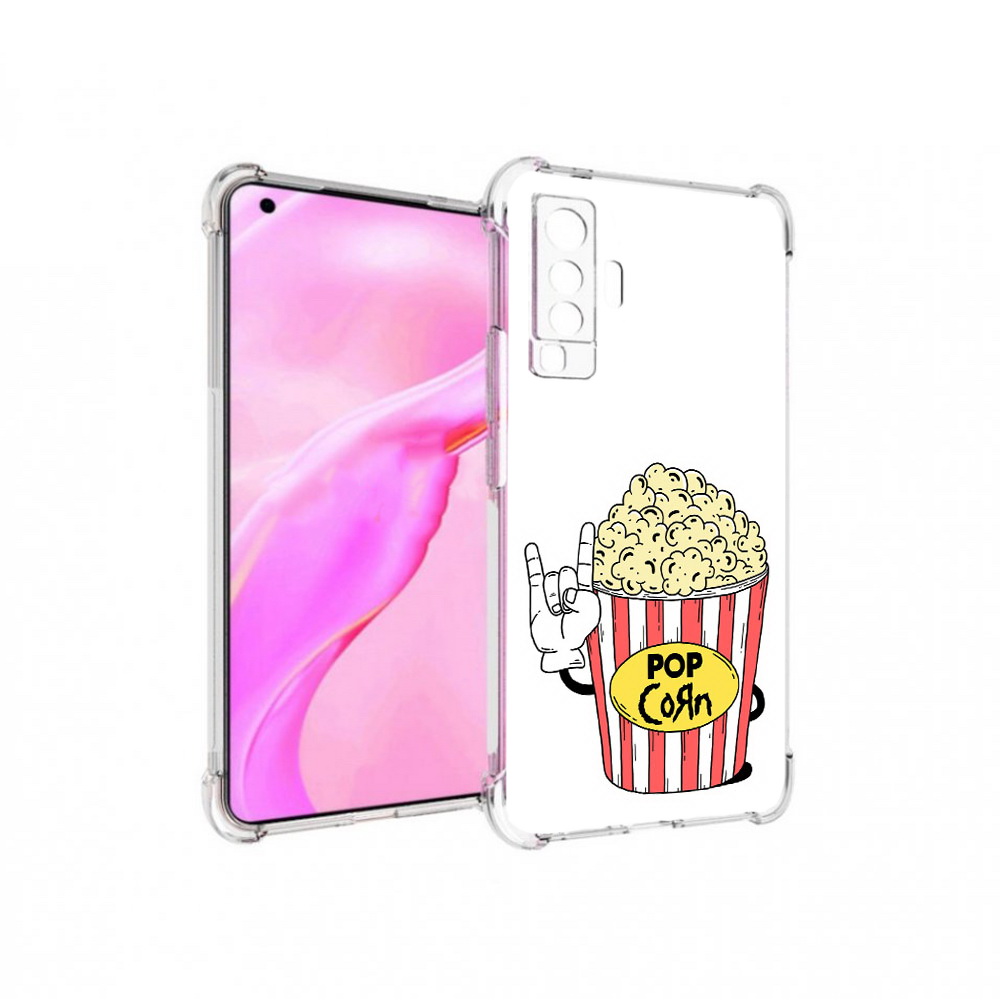 

Чехол MyPads Tocco для Vivo X50 крутой попкорн (PT226969.391.427), Прозрачный, Tocco