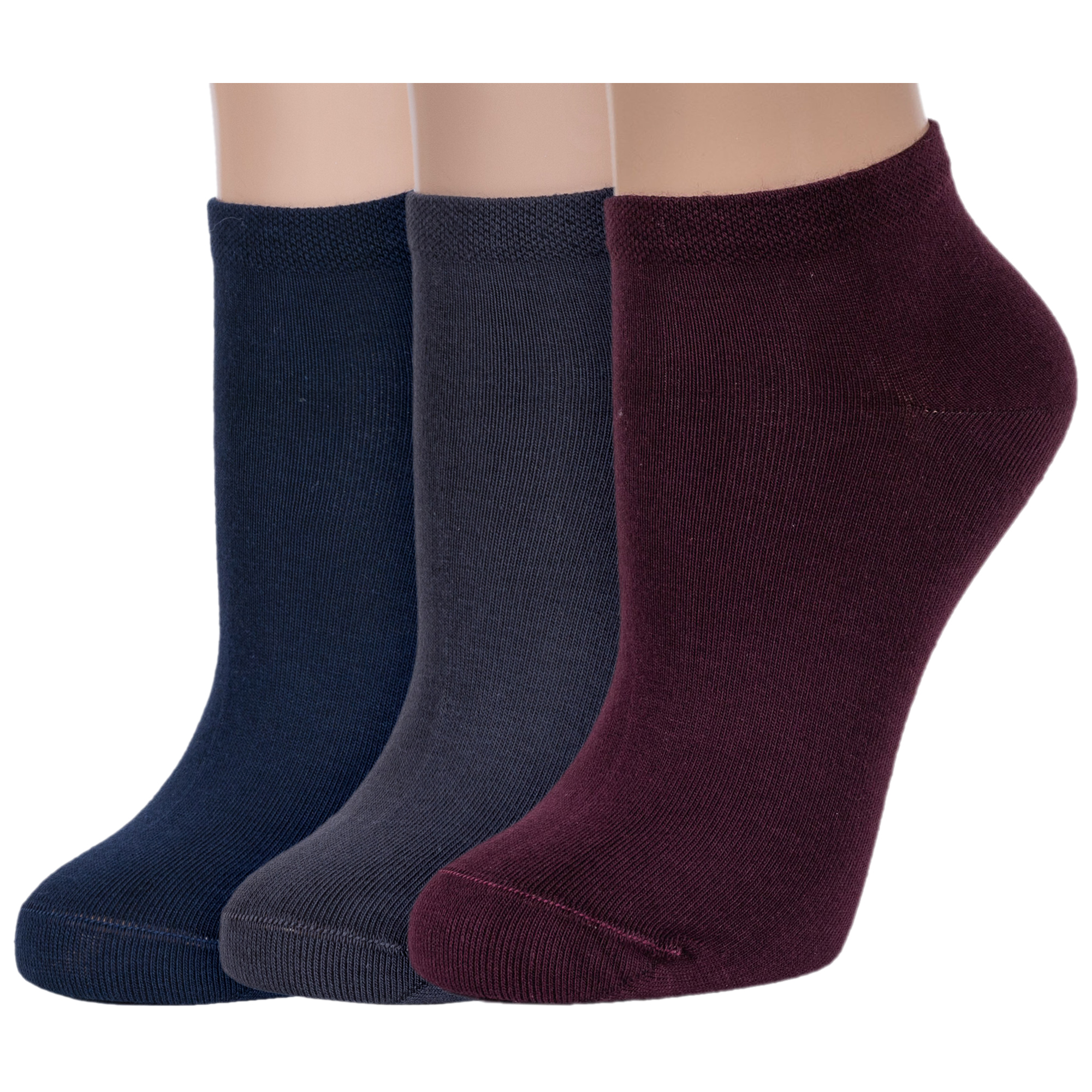 

Комплект носков женских Rusocks 3-Ж-1700 синих; серых; бордовых 23-25, Синий;серый;бордовый, 3-Ж-1700