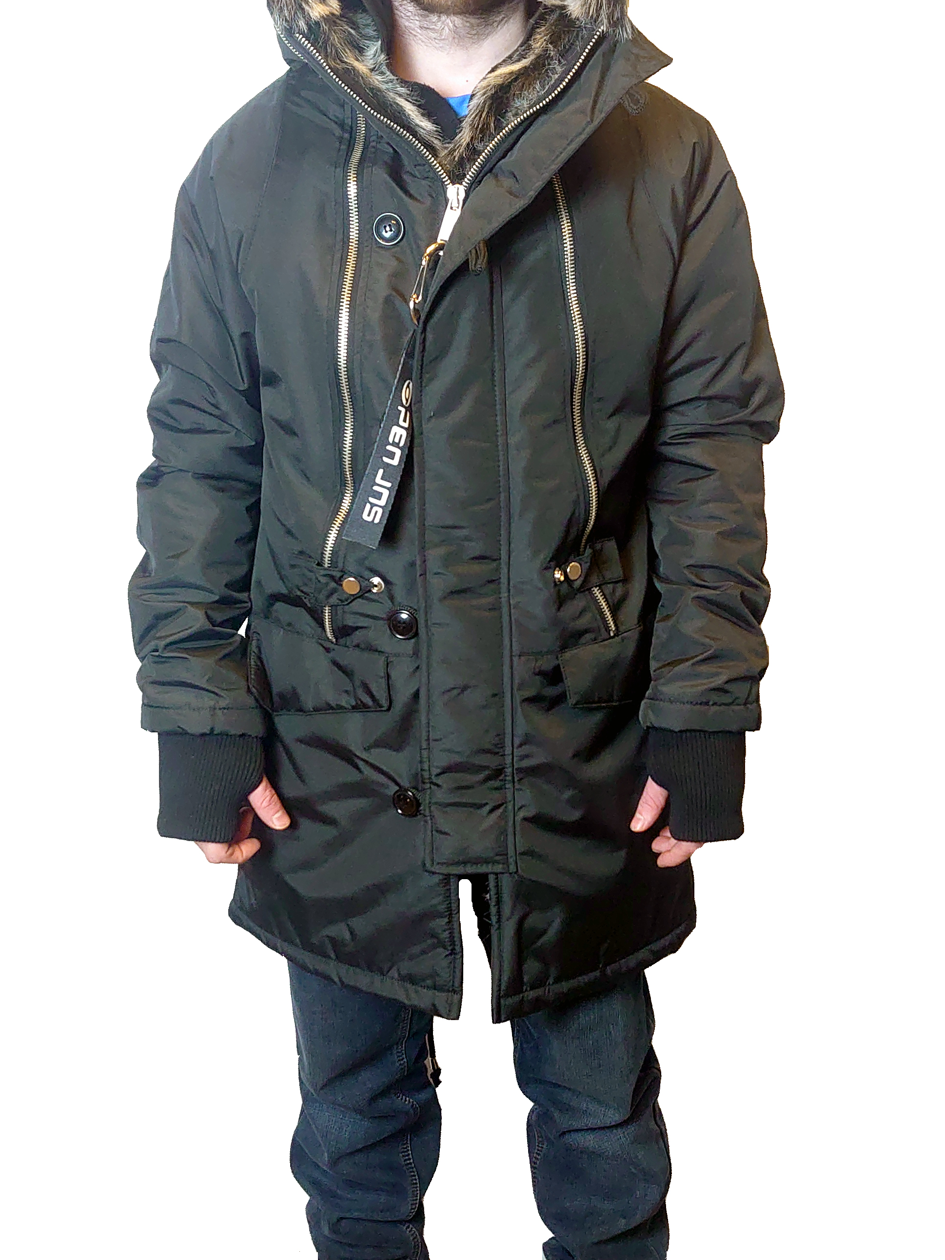 фото Зимняя куртка мужская open prm-1 черная l