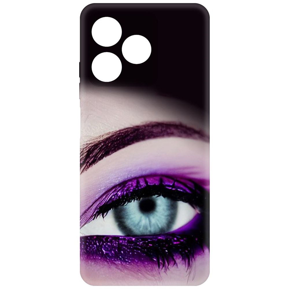 

Чехол-накладка Krutoff Soft Case Взгляд для Realme C53 черный
