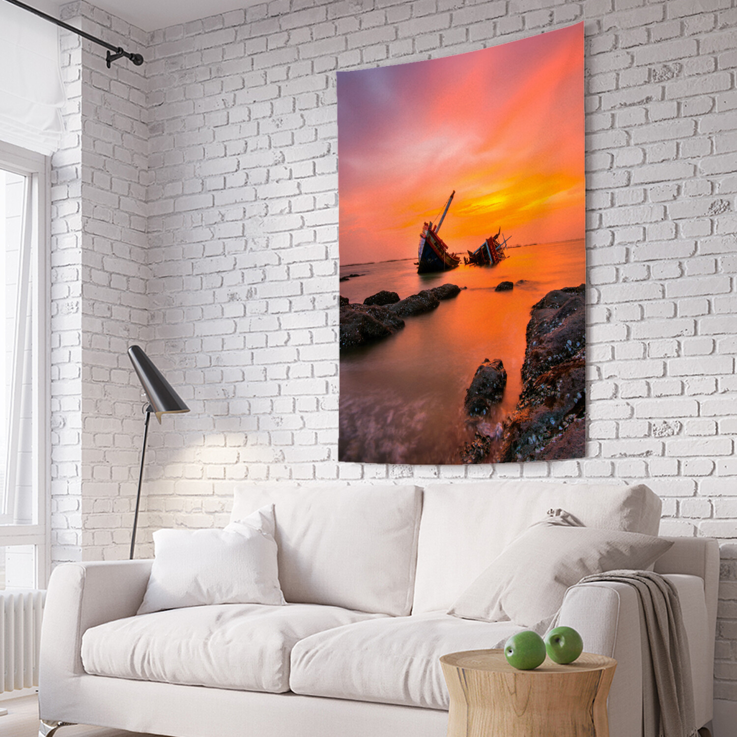 

Вертикальное фотопанно на стену JoyArty Корабль развалился 150x200 см, Корабль развалился