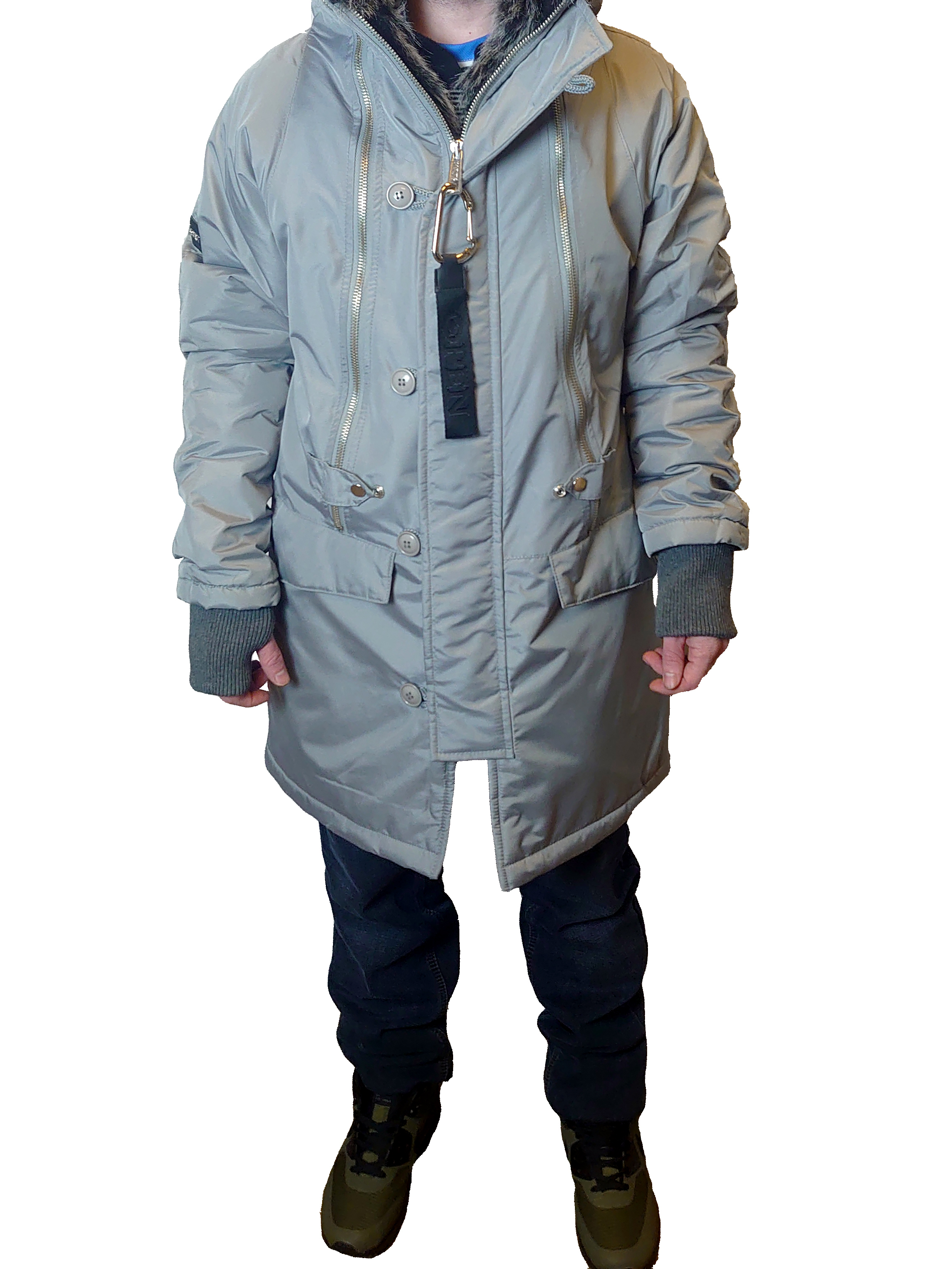 фото Зимняя куртка мужская open prm-1 серая l