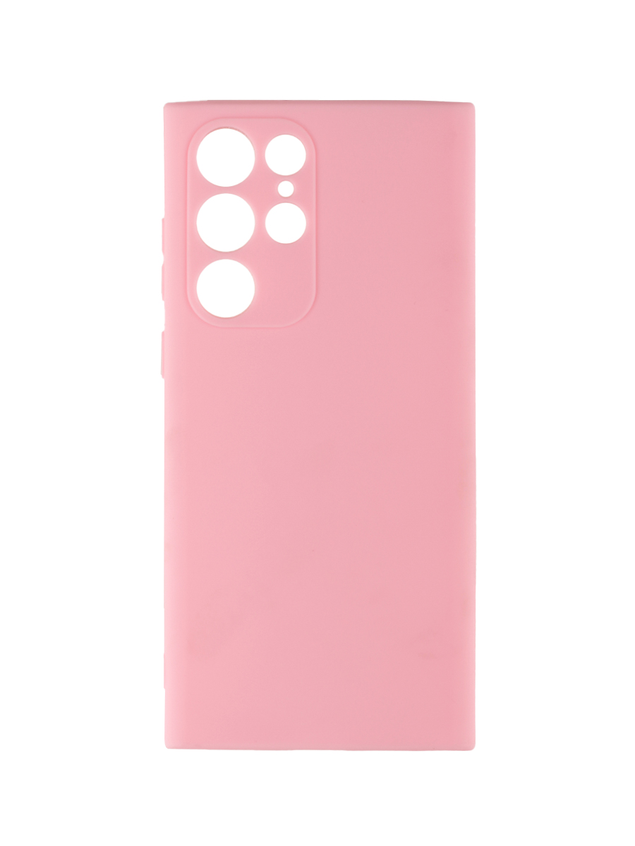 фото Чехол для samsung s22 ultra розовый, защита камеры zibelino