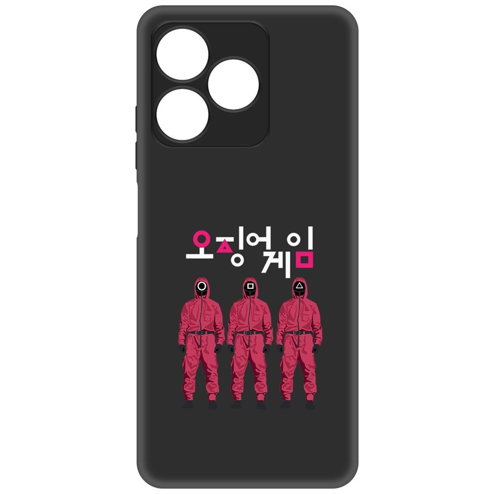 

Чехол-накладка Krutoff Soft Case Игра в кальмара-Персонал для Realme C51 черный