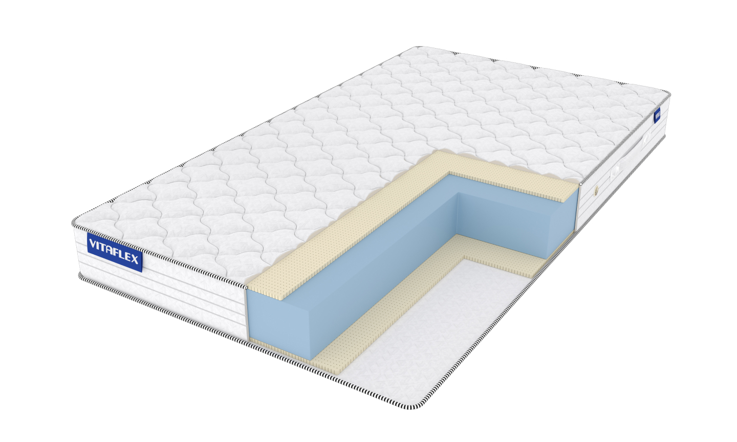 

Матрас Vitaflex Foam Classic Standart Double Easy 110х170, Белый, Standart Double Easy