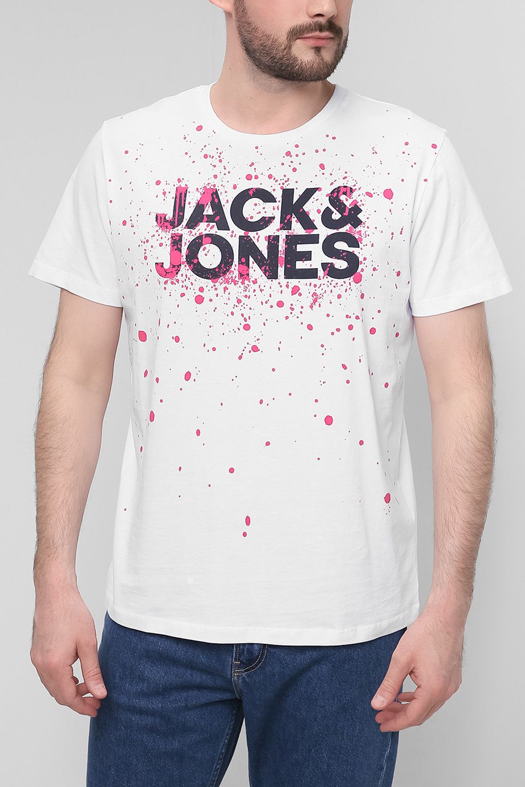 фото Футболка мужская jack & jones 12200387 белая s