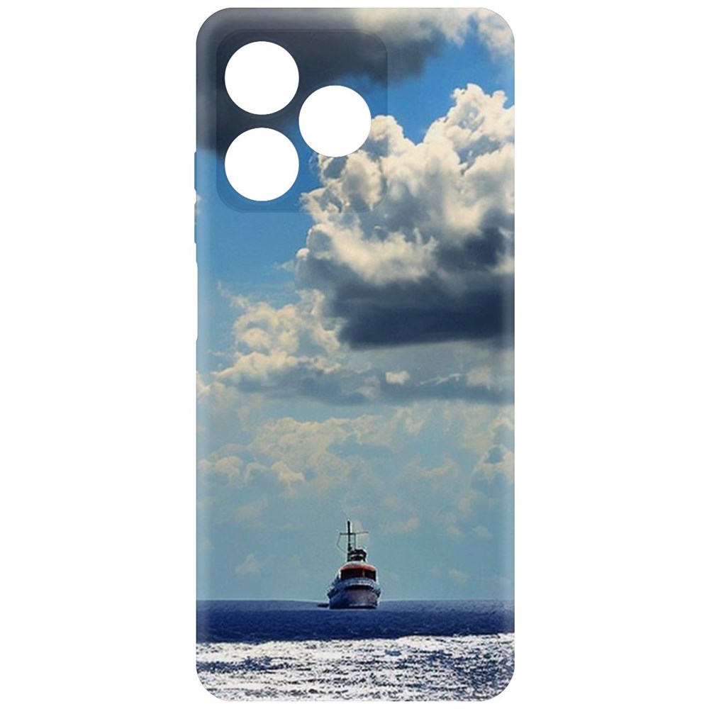 

Чехол-накладка Krutoff Soft Case Море для Realme C51 черный