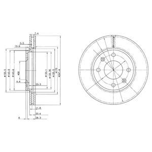 

Диск Тормозной Передний Peugeot 306 (247Мм) Bg2444 DELPHI bg2444