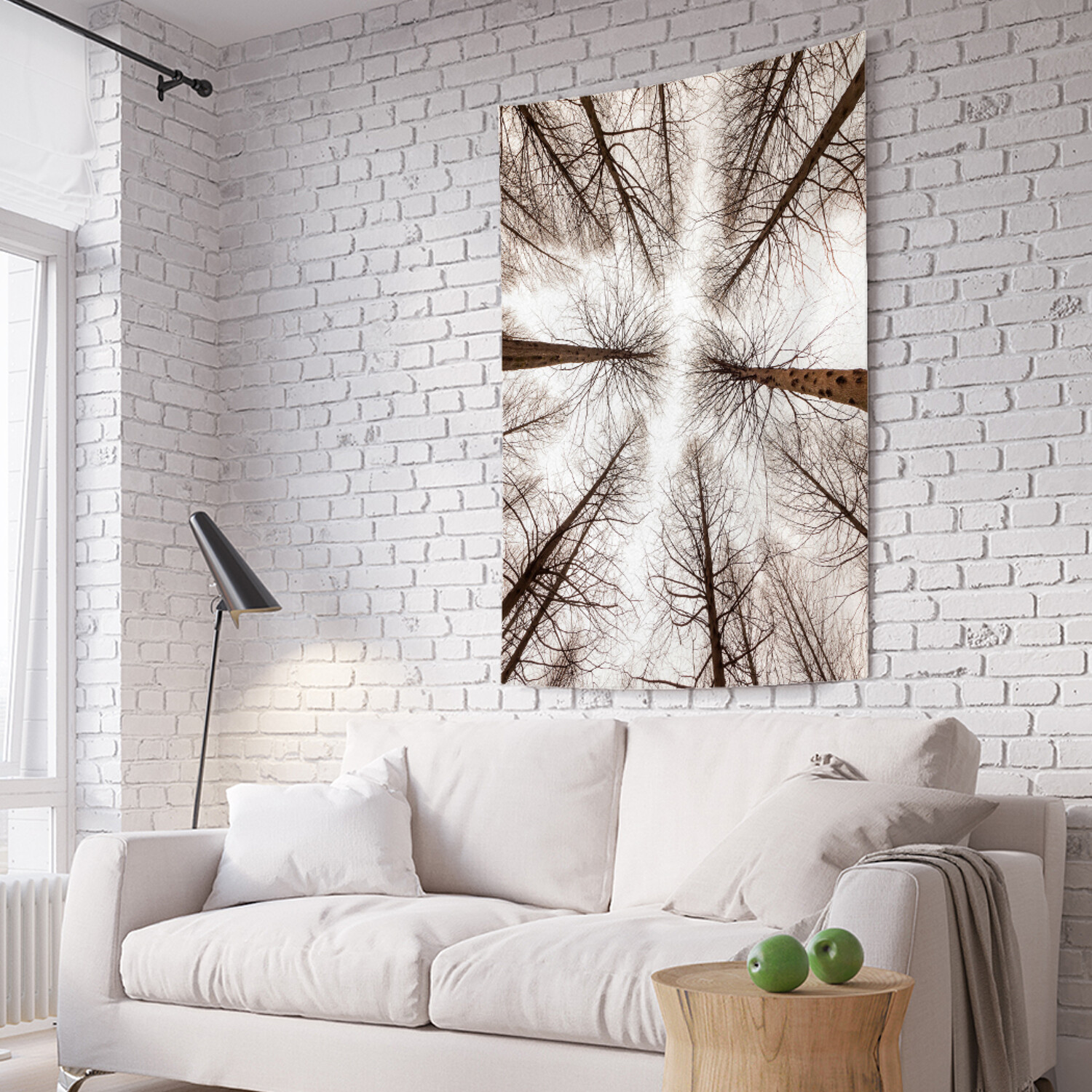 

Вертикальное фотопанно на стену JoyArty Лес держит небо 150x200 см, Лес держит небо