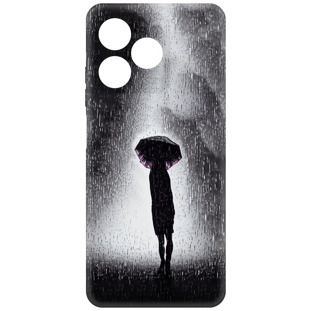 

Чехол-накладка Krutoff Soft Case Ночная крипота для Realme C51 черный