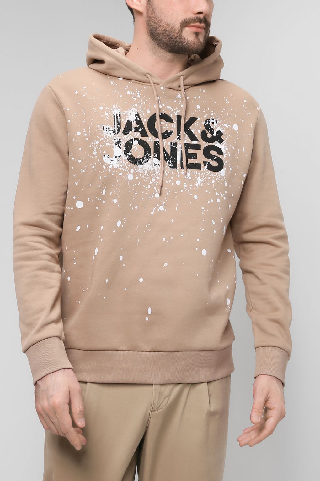 фото Толстовка мужская jack & jones 12200462 бежевая l