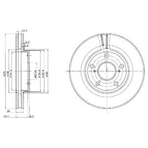 

Диск Тормозной Передний Toyota Avensis/Camry All 93> DELPHI bg2782