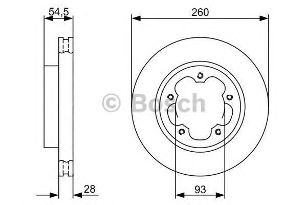 

Диск Тормозной Передний Ford Transit 2006- 0986479392 Bosch 0986479392