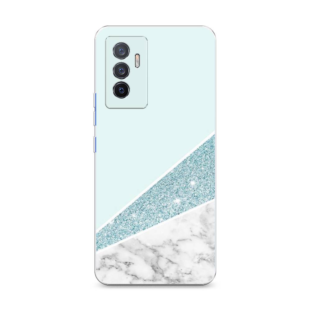 

Чехол Awog на Vivo V23e/Y75 4G "Мрамор с голубыми блестками", Разноцветный, 267050-3