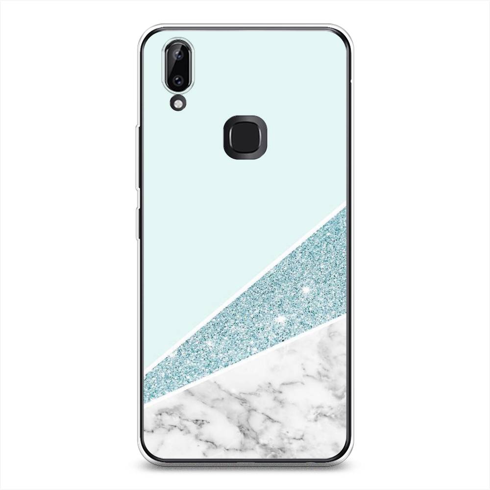 

Чехол Awog на Vivo Y85/V9 "Мрамор с голубыми блестками", Разноцветный, 260350-3