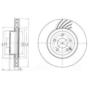 

Диск Тормозной Передний Mercedes W211 E400, E500 Bg3877 DELPHI bg3877