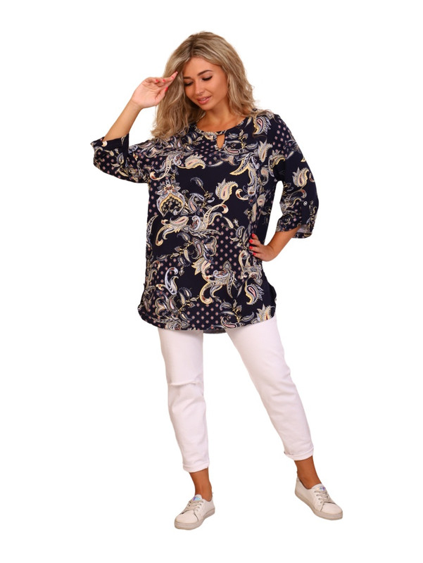 

Блуза женская New Life jersey 74800098 серая 48 RU, 74800098