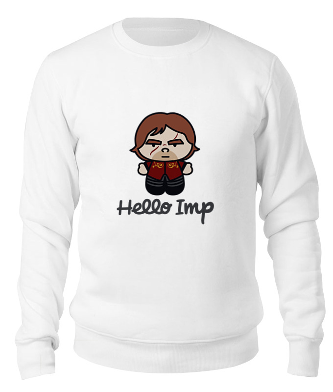 

Свитшот унисекс Printio Hello imp белый S, Hello imp