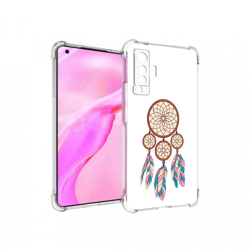 

Чехол MyPads Tocco для Vivo X50 ловец снов бежевый (PT226969.391.442), Прозрачный, Tocco