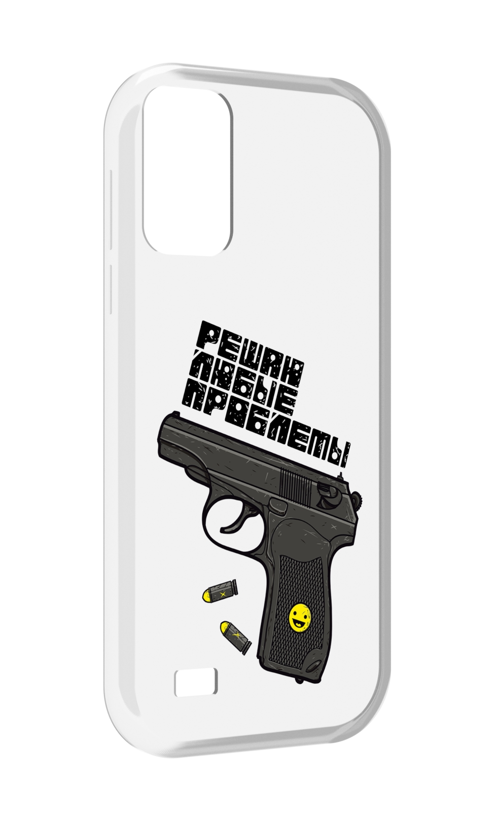 

Чехол MyPads пистолет против проблем для Oukitel C31, Прозрачный, Tocco