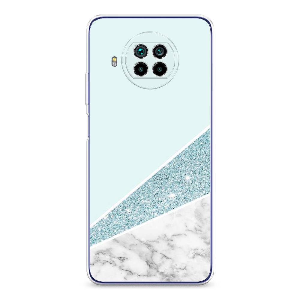 

Чехол Awog на Xiaomi Mi 10T Lite "Мрамор с голубыми блестками", Разноцветный, 39150-3