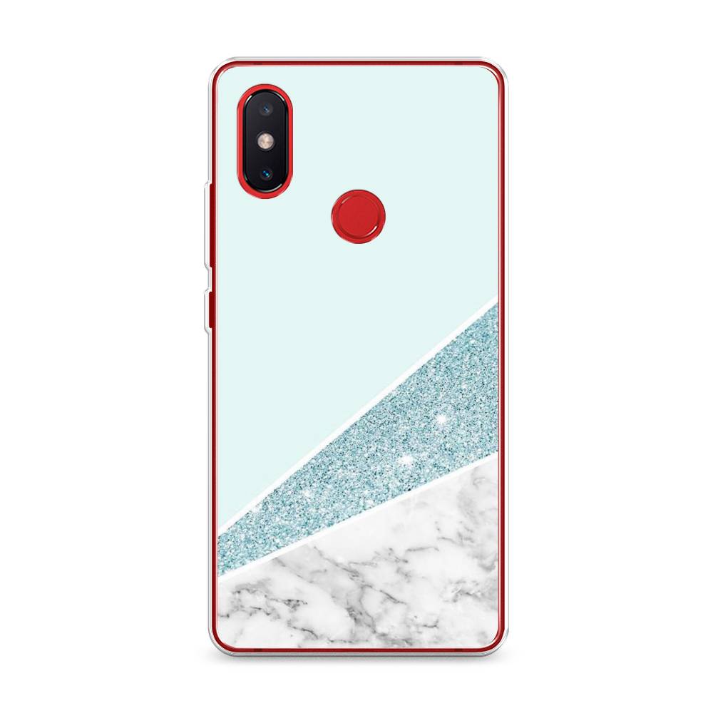 

Чехол Awog на Xiaomi Mi 8 SE "Мрамор с голубыми блестками", Разноцветный, 33750-3