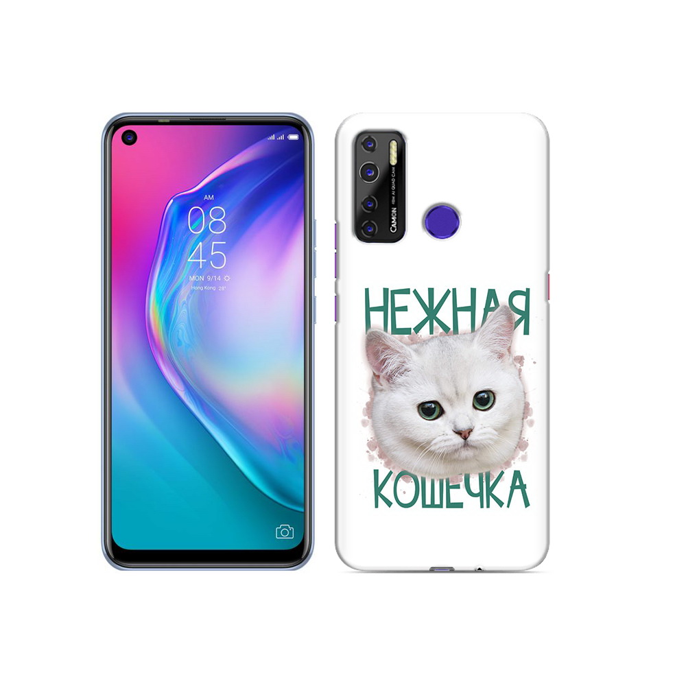 

Чехол MyPads Tocco для Tecno Camon 15 нежная кошечка, Прозрачный, Tocco