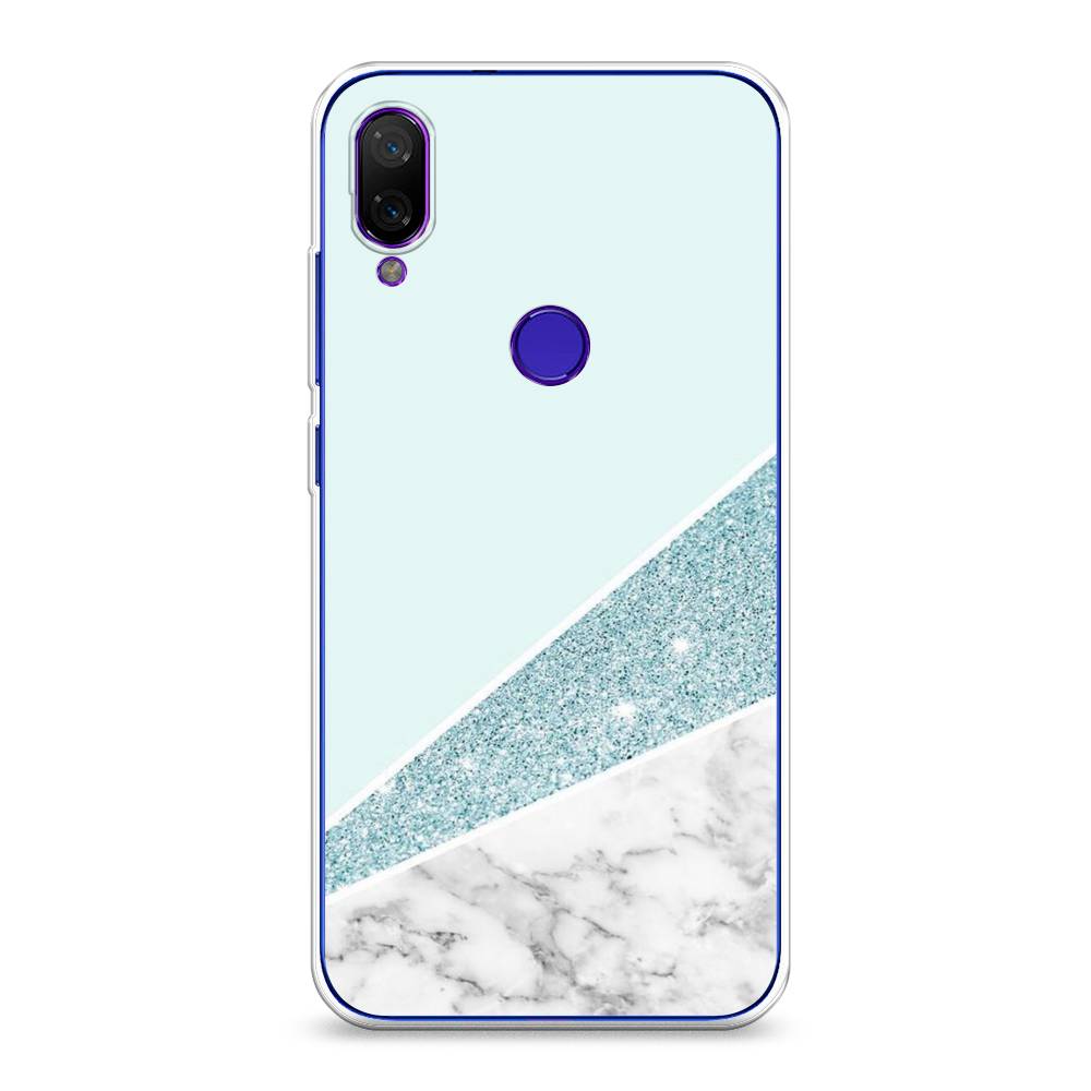 

Чехол Awog на Xiaomi Mi Play "Мрамор с голубыми блестками", Разноцветный, 35350-3