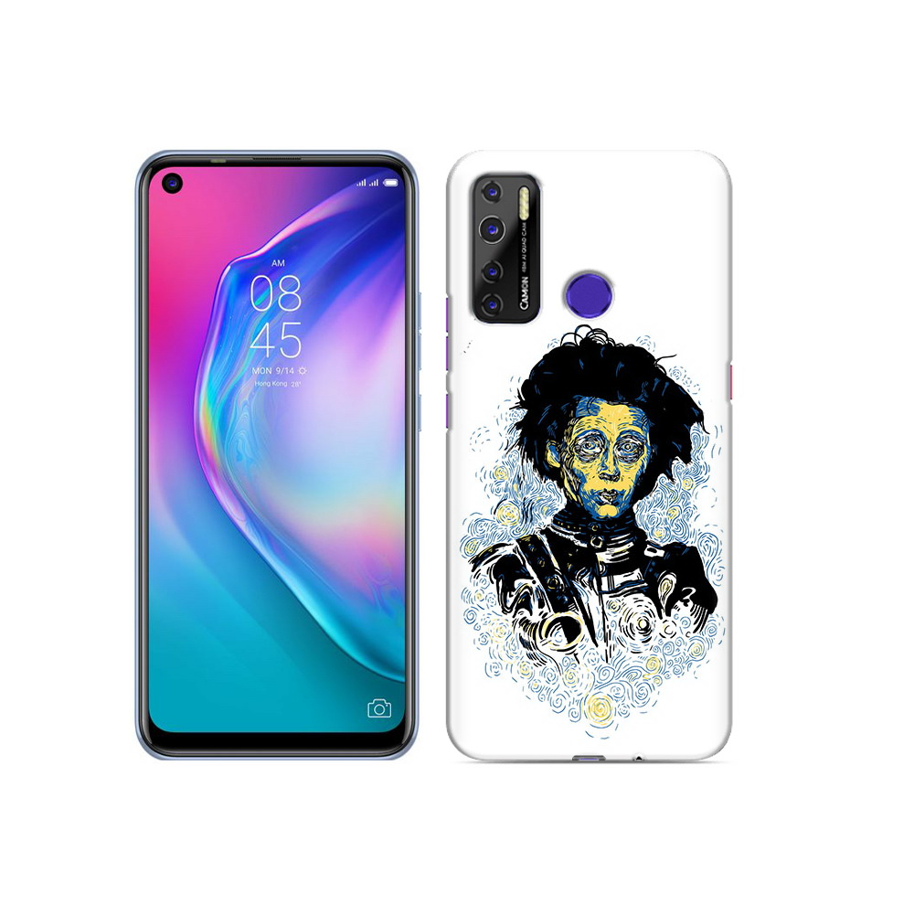 

Чехол MyPads Tocco для Tecno Camon 15 парень черно-белый абстракция, Прозрачный, Tocco