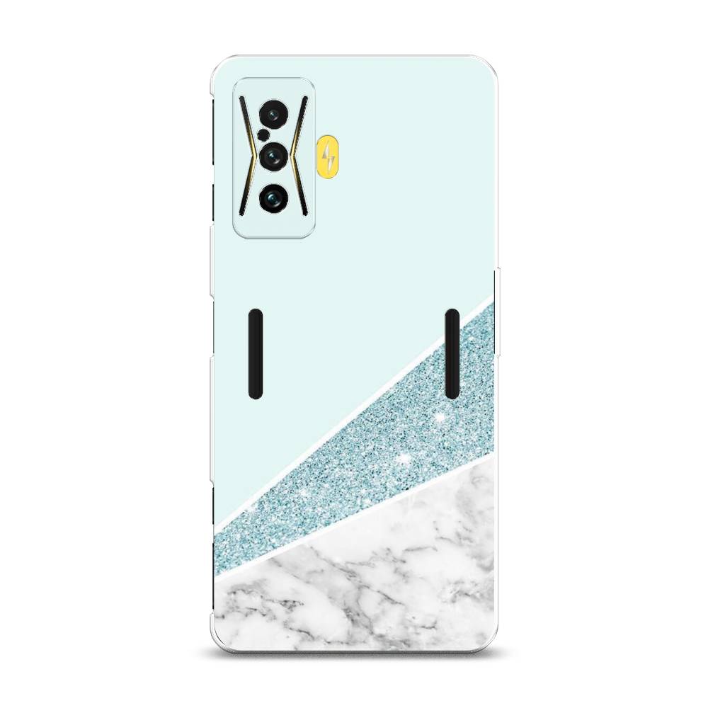

Чехол Awog на Xiaomi Redmi K50 GE/F4 GT "Мрамор с голубыми блестками", Разноцветный, 314950-3