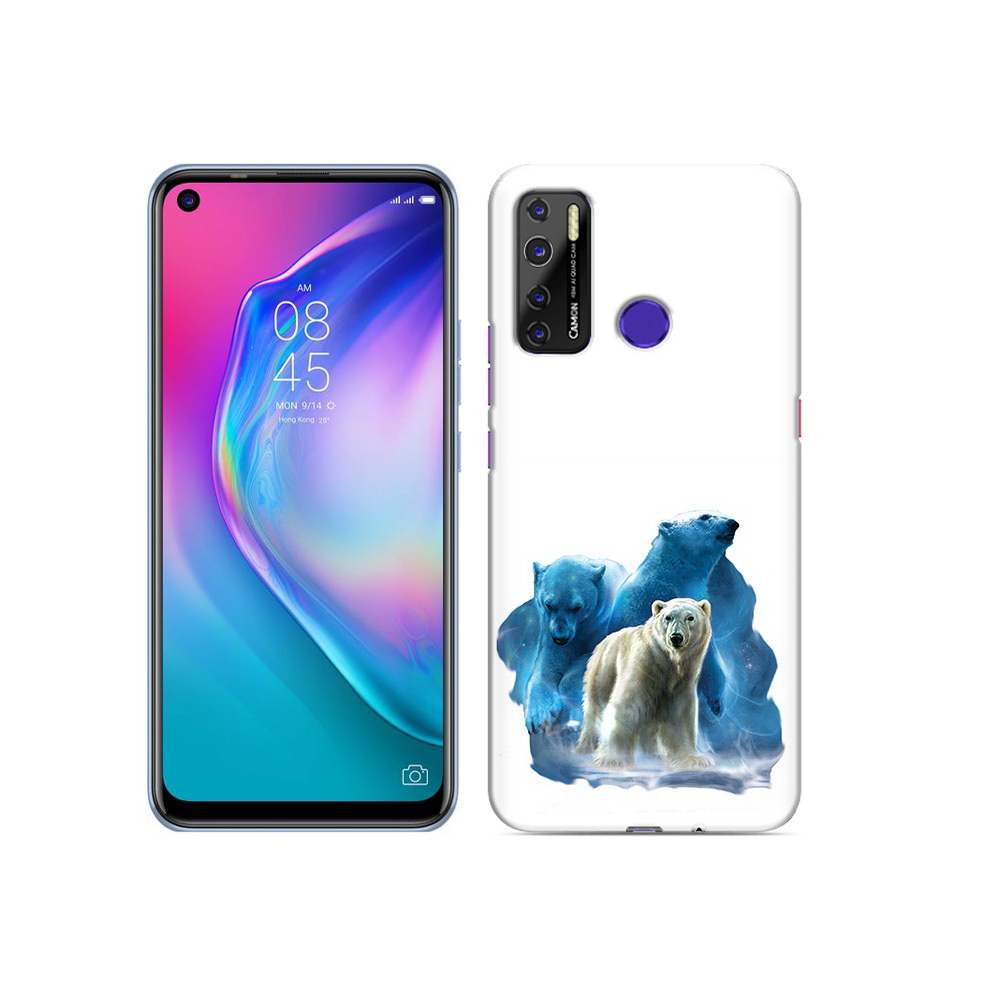 

Чехол MyPads Tocco для Tecno Camon 15 полярный медведь, Прозрачный, Tocco
