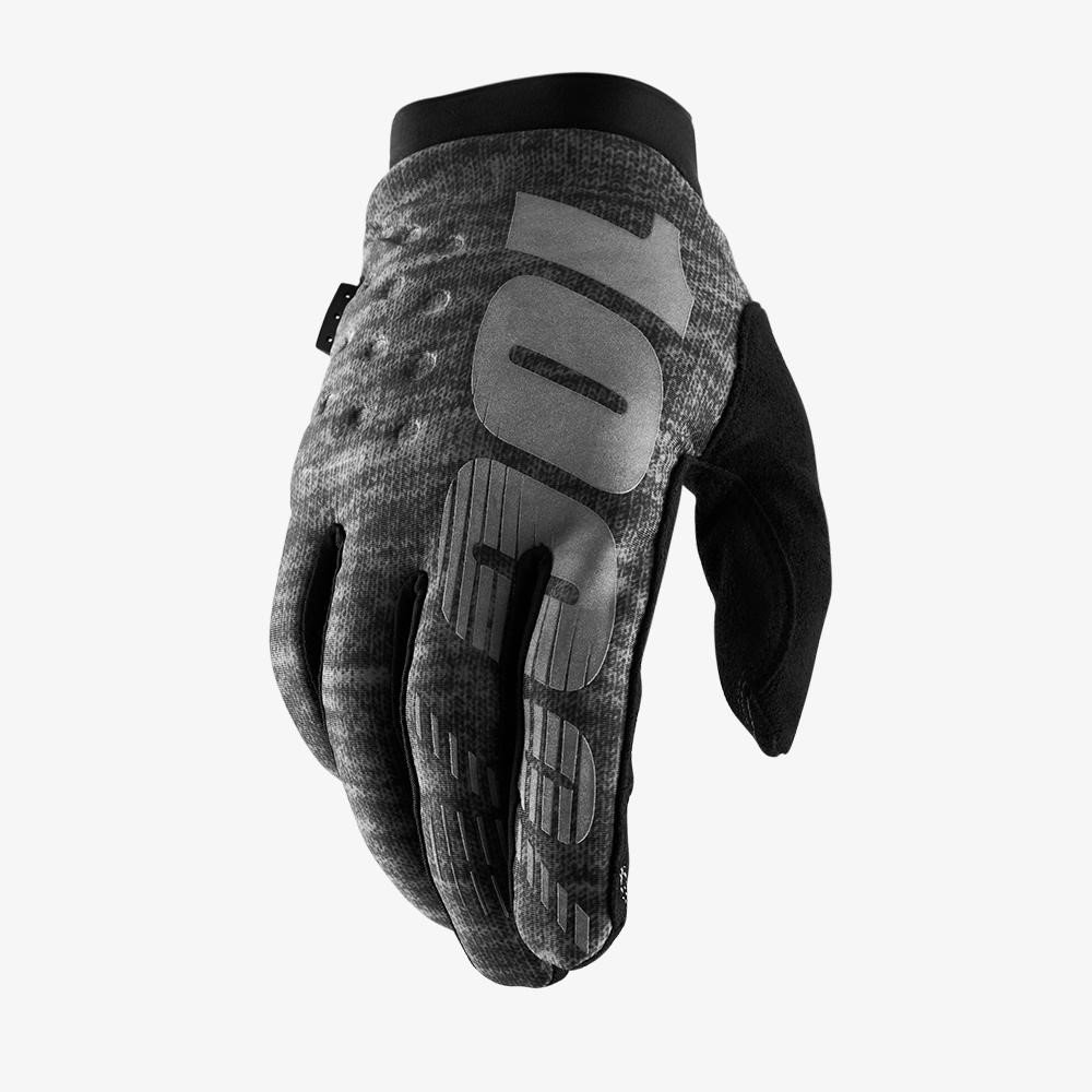 Мотоперчатки 100% Brisker Glove, Grey, S, 2021 (10016-007-10)
