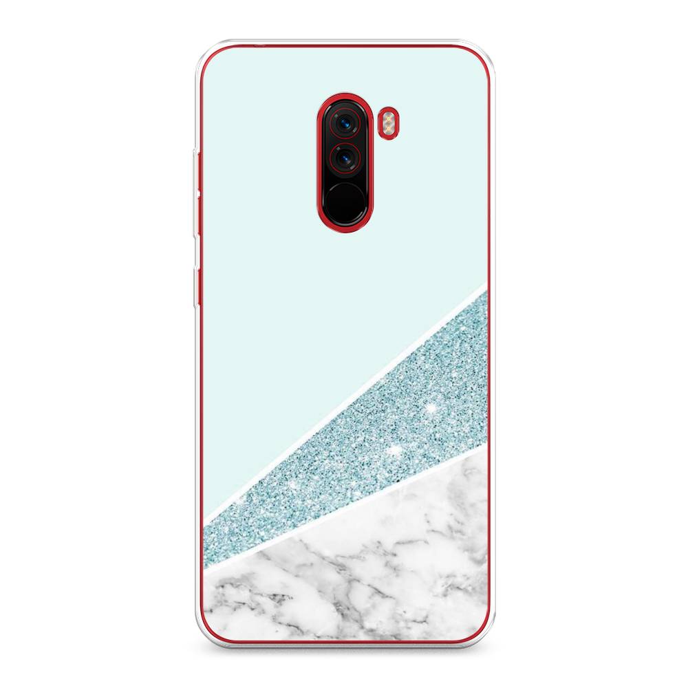

Чехол Awog на Xiaomi Pocophone F1 "Мрамор с голубыми блестками", Разноцветный, 34450-3