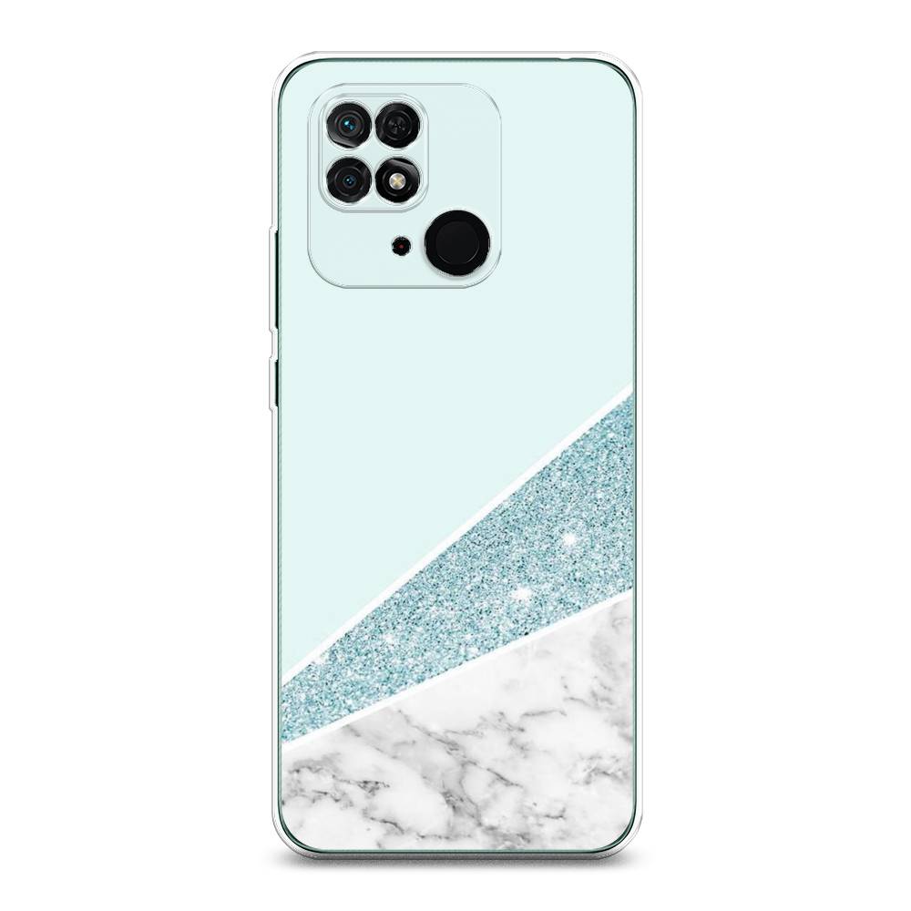 

Чехол Awog на Xiaomi Redmi 10C "Мрамор с голубыми блестками", Разноцветный, 313450-3