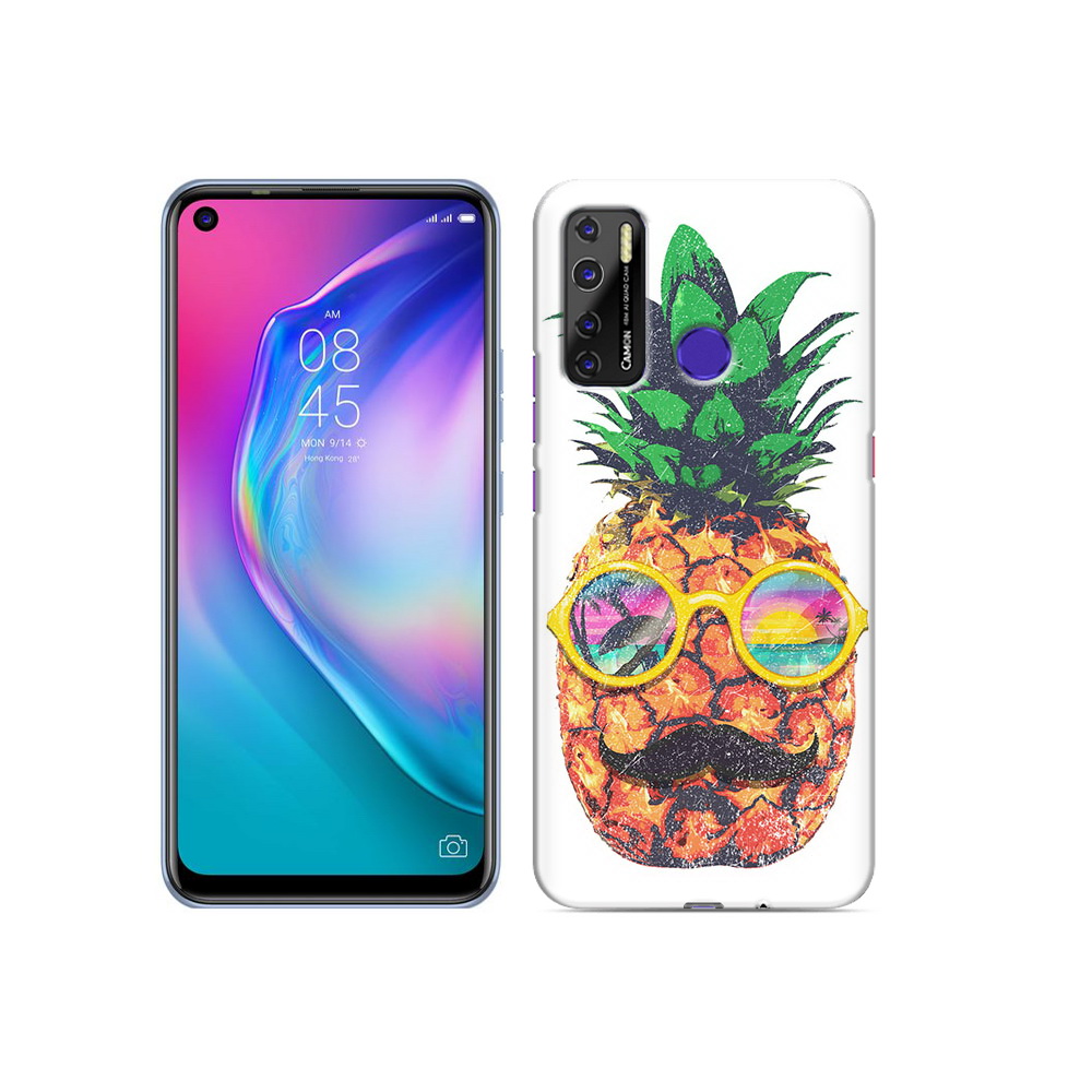 

Чехол MyPads Tocco для Tecno Camon 15 прикольный ананас с лицом, Прозрачный, Tocco