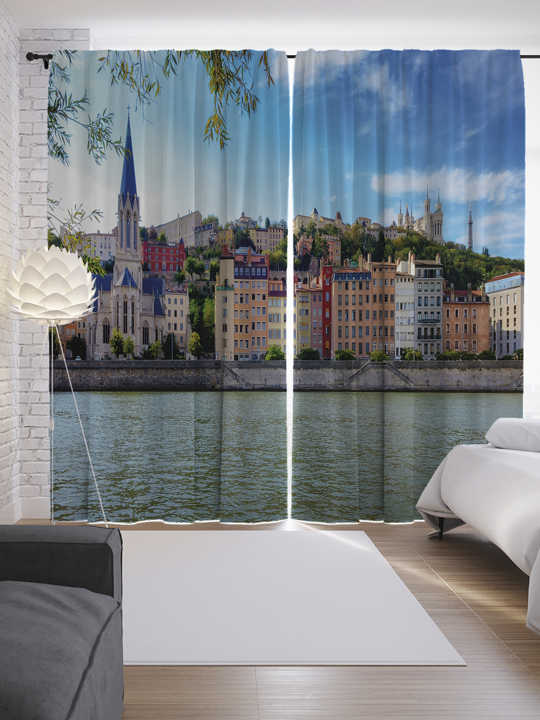 

Шторы JoyArty с фотопечатью "Французский Лион" из сатена, 290х265 см, Французский Лион